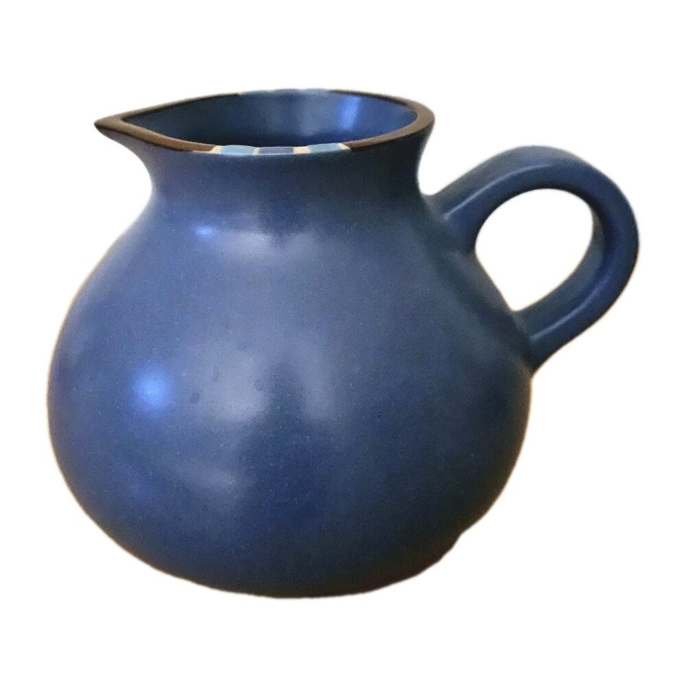 Dansk Mesa Pitcher Sky Blue Stoneware 48 ounce Made in Portugal
